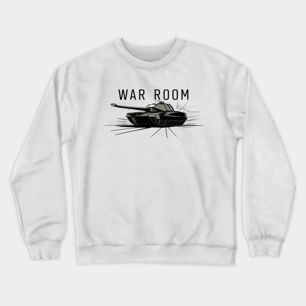 War Room Tank Crewneck Sweatshirt by SimpliPrinter